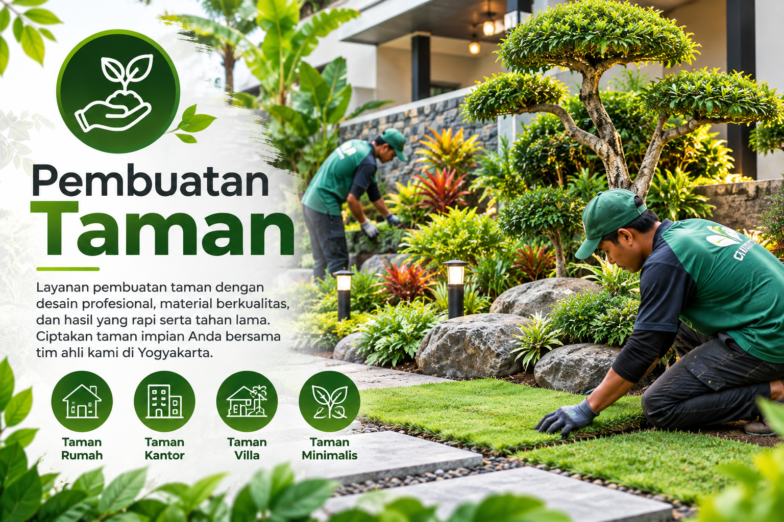 Pembuatan Taman Profesional di Yogyakarta