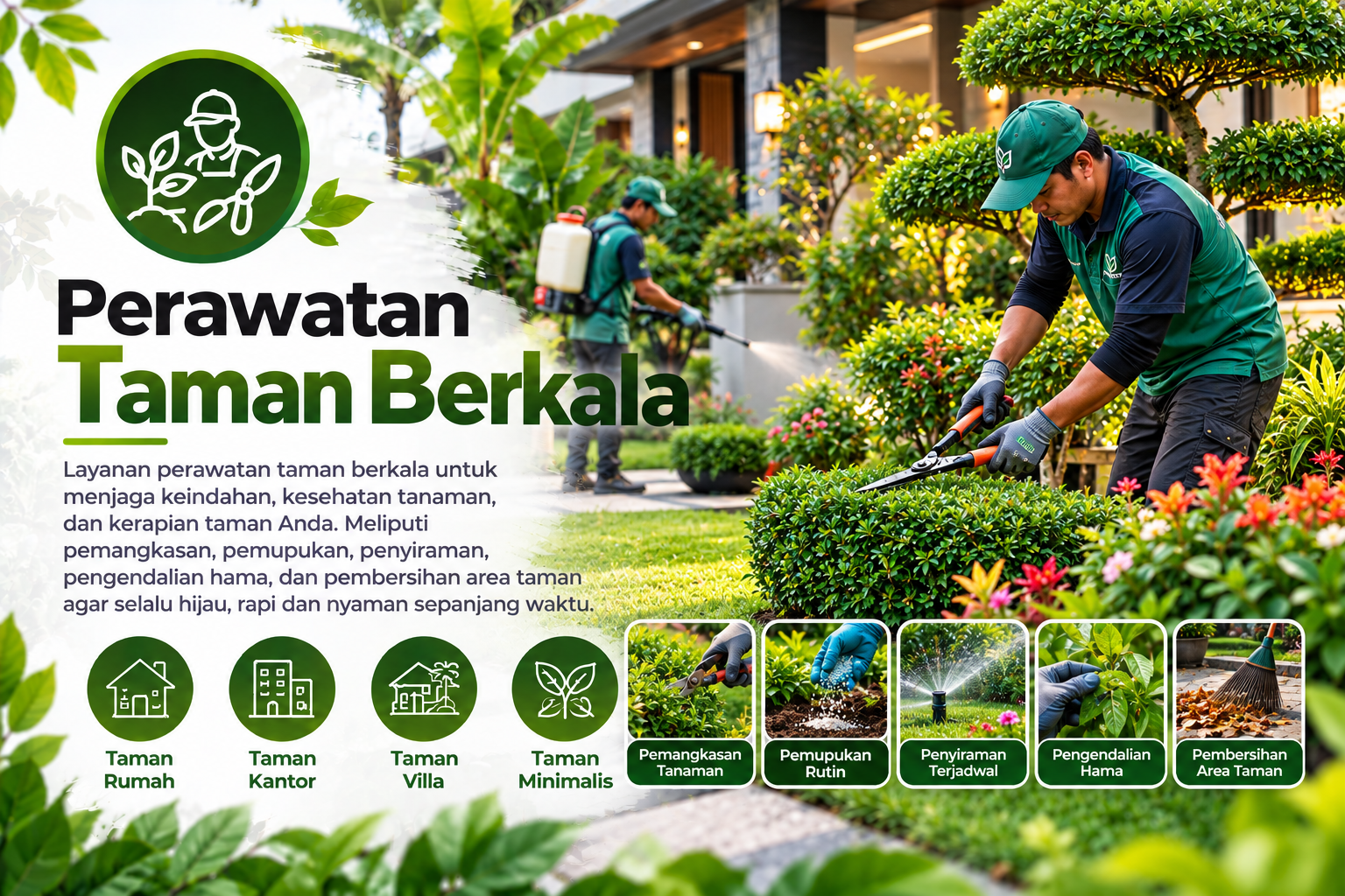 Perawatan Taman Berkala Profesional
